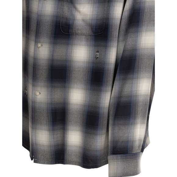 Saint Mxxxxxx Gradient Plaid Rayon Shirt - NWT - Picture 4 of 4